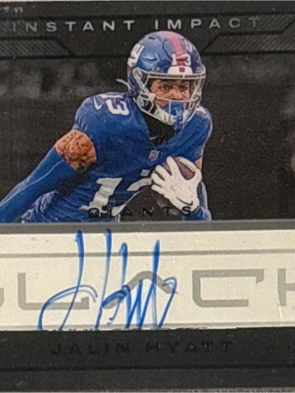 Panini Black Jalin Hyatt Rookie Football Trading Card - Autographed LE 8/249